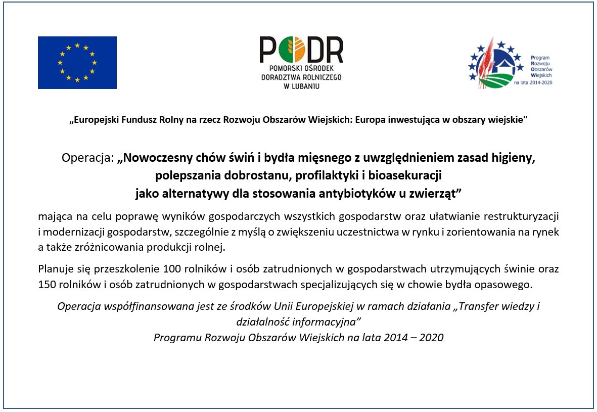 Plakat informacyjny na temat realizacji projektu