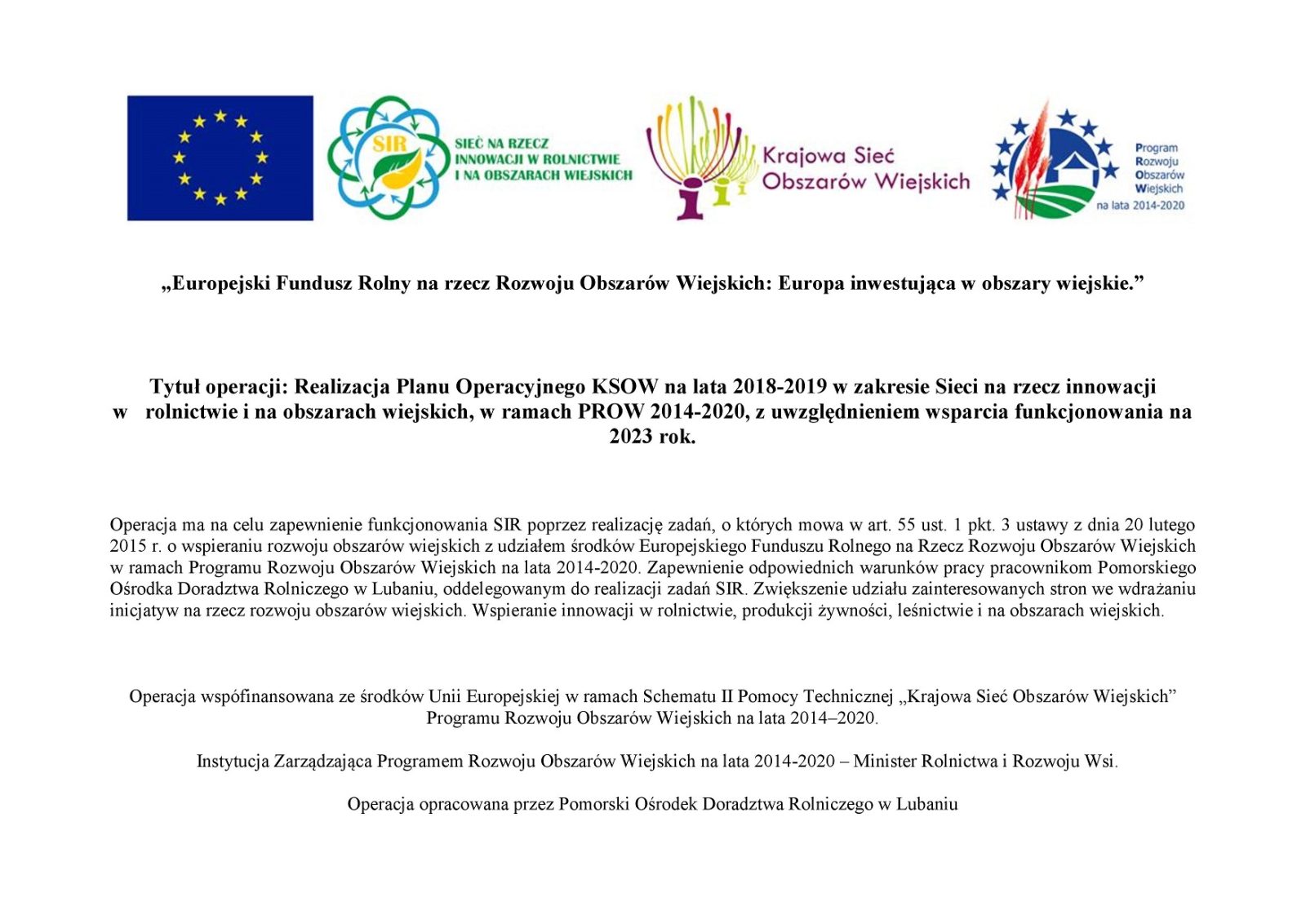 Informacje o projekcie