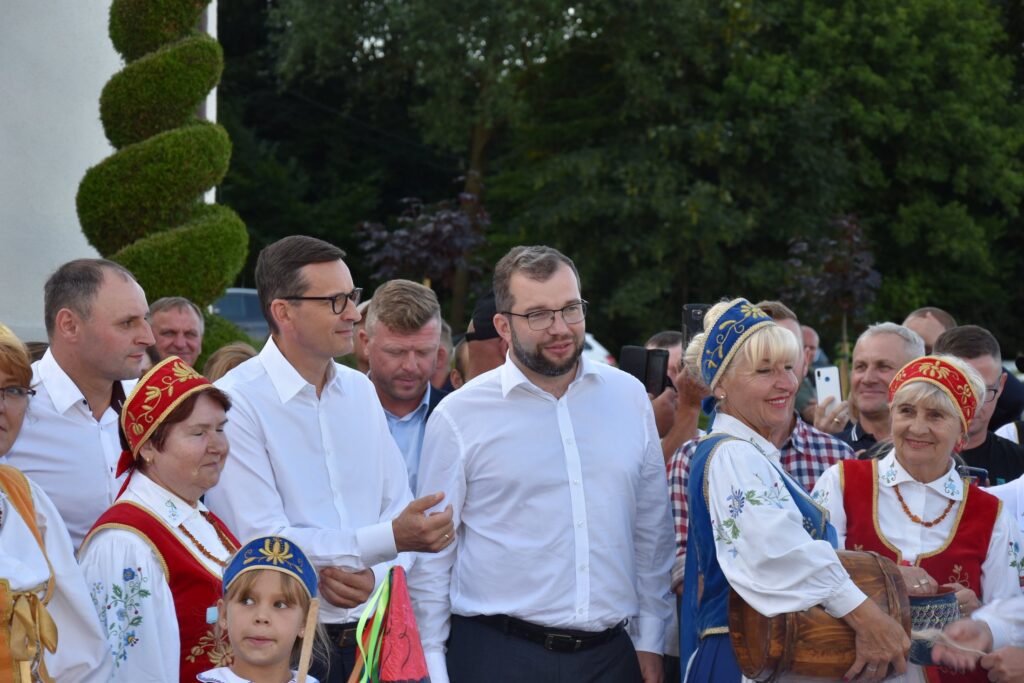 Premier Mateusz Morawiecki oraz Minister Rolnictwa Grzegorz Puda