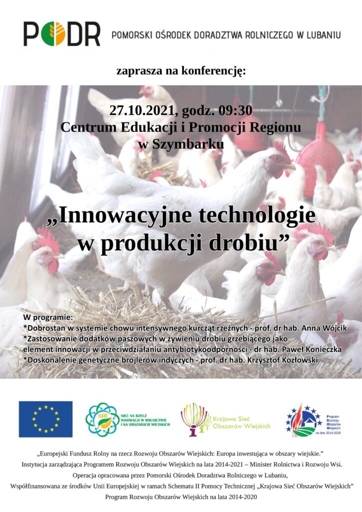 Innowacyjne technologie w produkcji drobiu - plakat