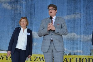 Pomorska Wystawa Zwierząt Hodowlanych - Przemówienia ze sceny ( Aleksander Jankowski drugi wicewojewoda pomorski )