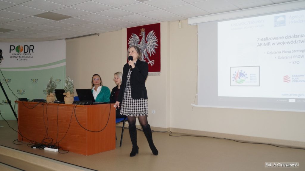 Wystąpienie zastępcy dyrektora ARiMR w Gdyni - Pani Sylwii Skupień